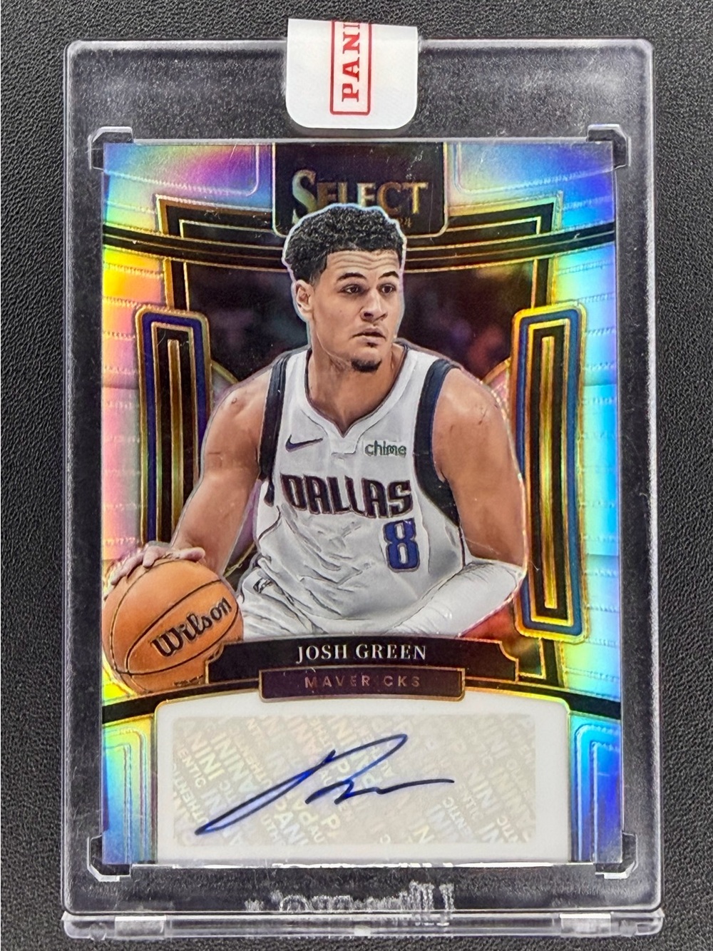 2023-24 Panini Select SS-GRN Josh Green Auto/249 Silver Holo Sealed Case Dallas